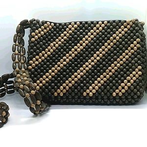 Wood beads Bag